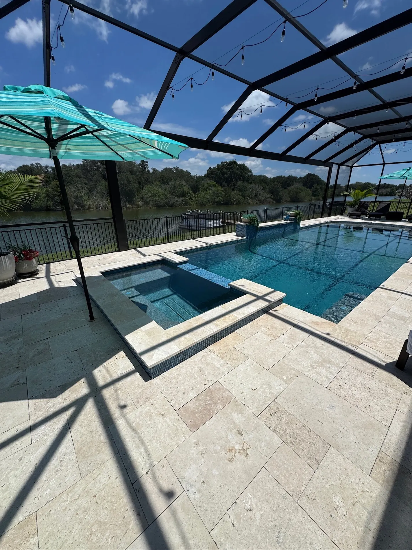 Natural Stone: Travertine & Marble project in Brevard County, FL