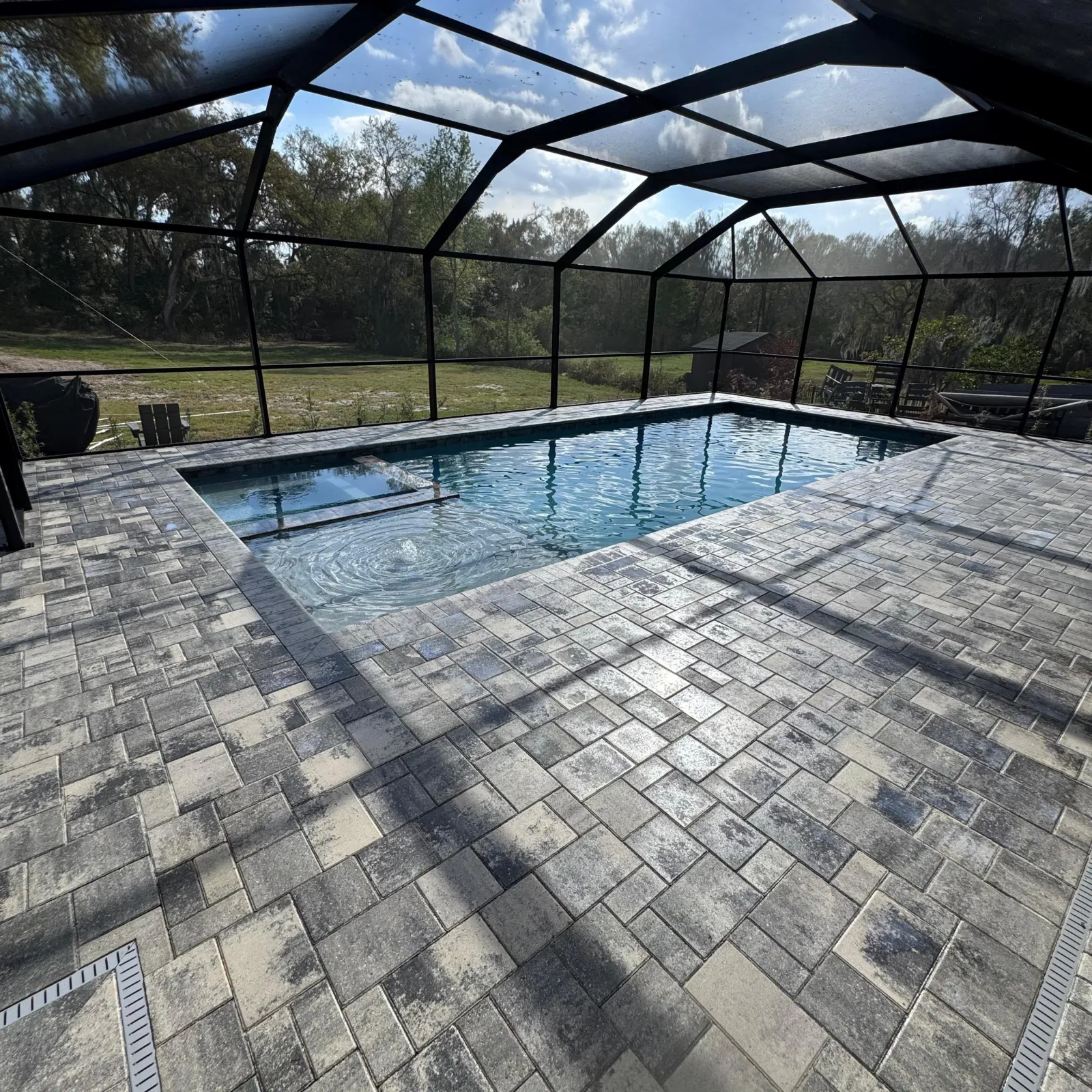 Paver and outdoor living project by Golden Outdoor Solutions in Brevard County, FL