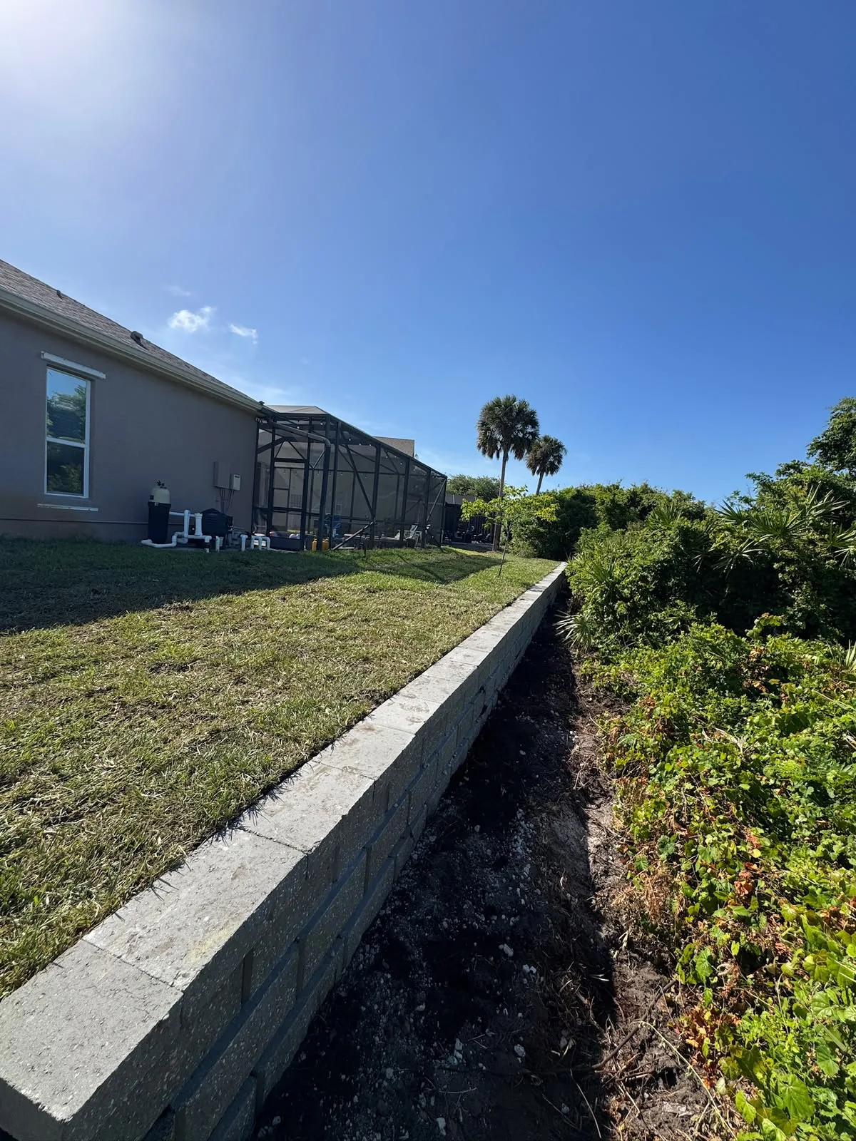 Retaining Walls project in Brevard County, FL
